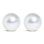Aretes de botón solitarios con perla cultivada Akoya de 7-7.5mm en oro de 14K, foto 13