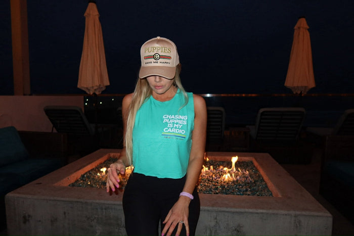 Chasing Puppies Is My Cardio Crop Tank