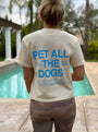 Pet All The Dogs Unisex Tee in puppies soft ivory