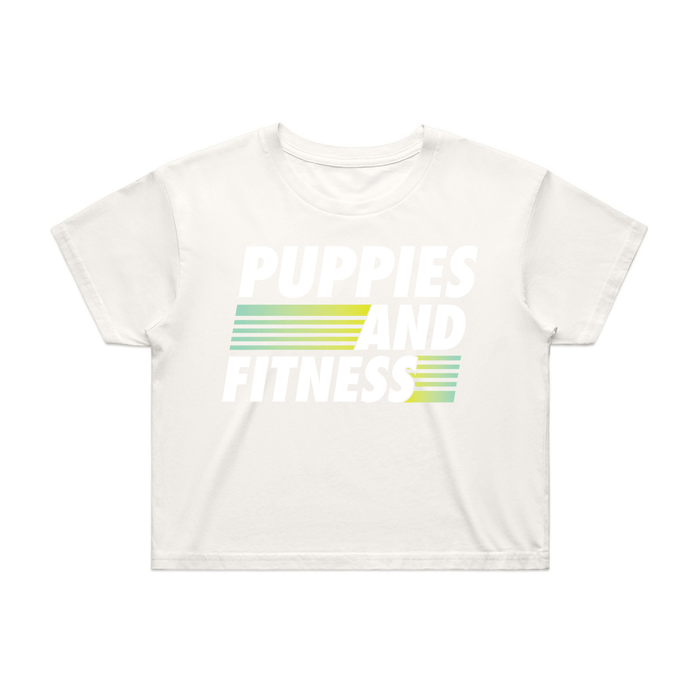 Puppies Fitness Club Logo Crop Tee