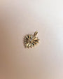 Dije de corazón acanalado chico con diamantes en oro de 14K, foto 7