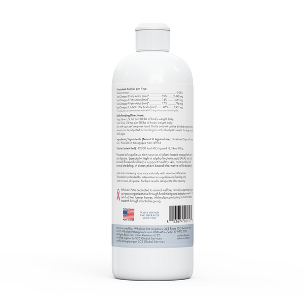 Aceite de linaza orgánico para perro y gato, foto 2