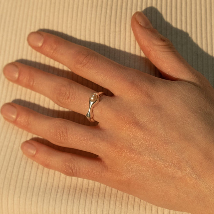 Fluid Freshwater Pearl Ring, photo 19
