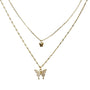 Fluttering Elegance Butterfly Two Layer Necklace, photo 6