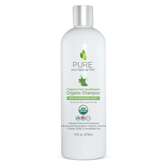 Fragrance-Free Hypoallergenic Organic Shampoo for Dogs