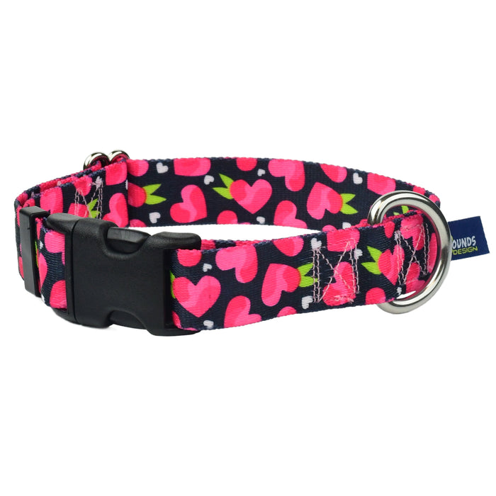 Collar para perro Fruity Hearts EarthStyle, solo 1 pulg., foto 1