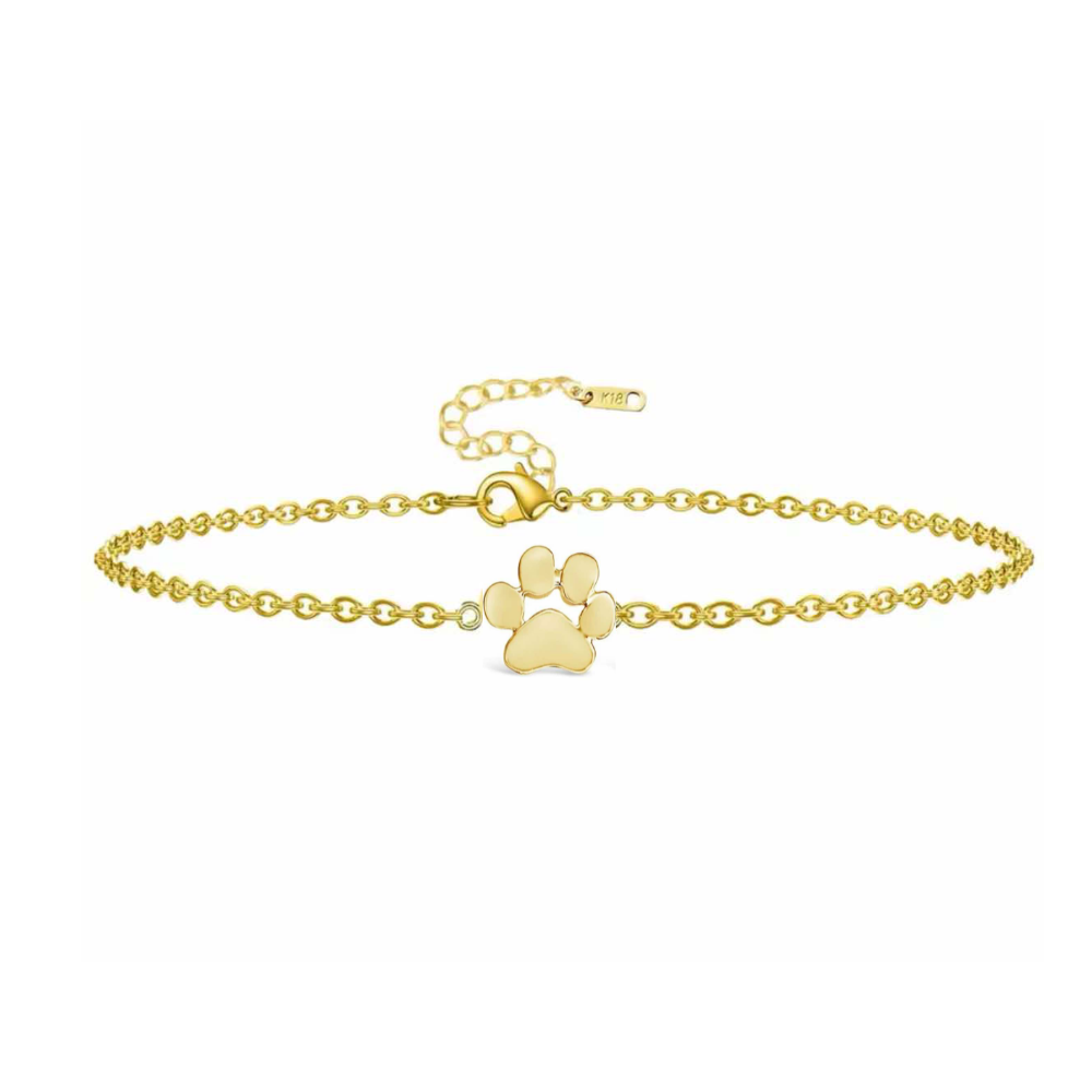 Single Paw Print Link Chain Bracelet, photo 1