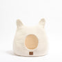 Felted Wool Cat Cave with Ears, Snow White, photo 4