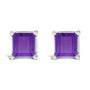 5x5mm Princess-Cut Gemstone Solitaire Stud Earrings in 14K Gold, photo 10