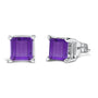 5x5mm Princess-Cut Gemstone Solitaire Stud Earrings in 14K Gold, photo 20
