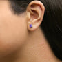 5x5mm Princess-Cut Gemstone Solitaire Stud Earrings in 14K Gold, photo 30