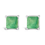 5x5mm Princess-Cut Gemstone Solitaire Stud Earrings in 14K Gold, photo 9