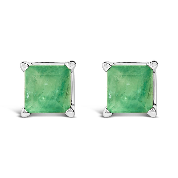 5x5mm Princess-Cut Gemstone Solitaire Stud Earrings in 14K Gold, photo 9