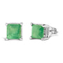 5x5mm Princess-Cut Gemstone Solitaire Stud Earrings in 14K Gold, photo 19