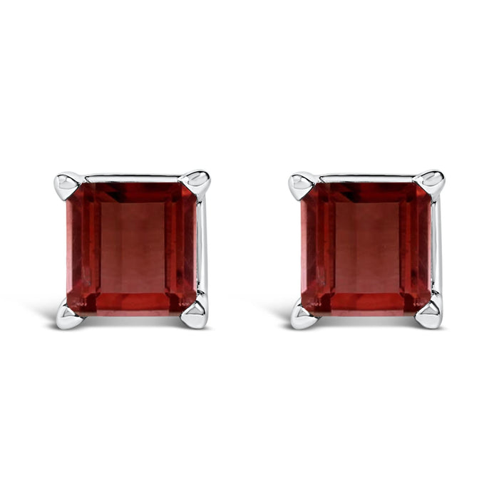 5x5mm Princess-Cut Gemstone Solitaire Stud Earrings in 14K Gold, photo 8