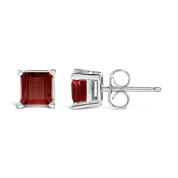5x5mm Princess-Cut Gemstone Solitaire Stud Earrings in 14K Gold, photo 38