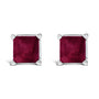 5x5mm Princess-Cut Gemstone Solitaire Stud Earrings in 14K Gold, photo 7