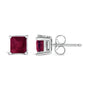 5x5mm Princess-Cut Gemstone Solitaire Stud Earrings in 14K Gold, photo 37