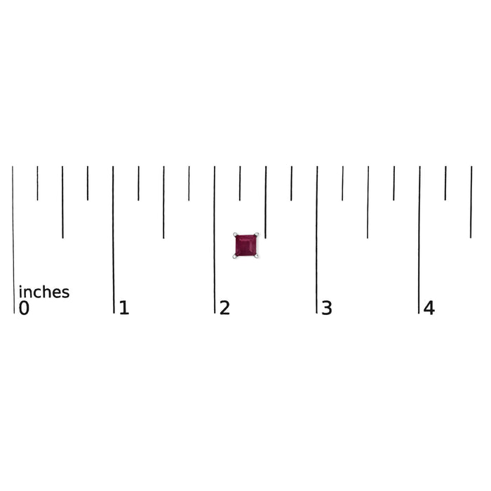 5x5mm Princess-Cut Gemstone Solitaire Stud Earrings in 14K Gold, photo 47