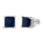 5x5mm Princess-Cut Gemstone Solitaire Stud Earrings in 14K Gold, photo 16