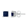 5x5mm Princess-Cut Gemstone Solitaire Stud Earrings in 14K Gold, photo 36