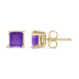 5x5mm Princess-Cut Gemstone Solitaire Stud Earrings in 14K Gold, photo 35