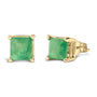 5x5mm Princess-Cut Gemstone Solitaire Stud Earrings in 14K Gold, photo 14