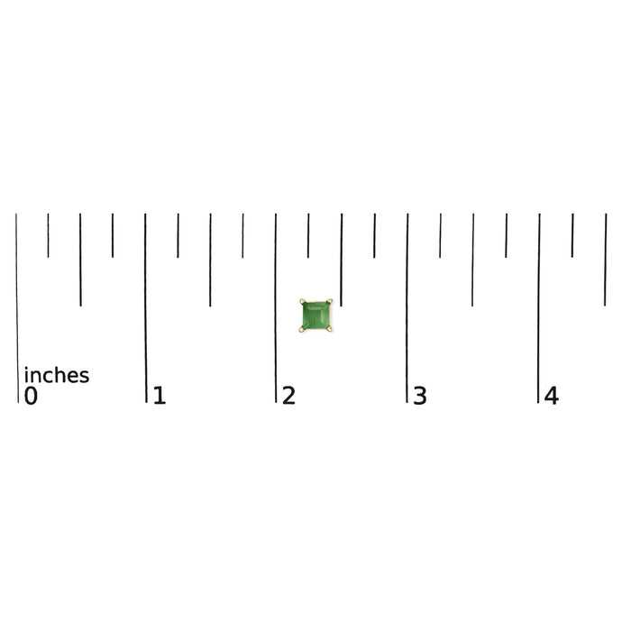 5x5mm Princess-Cut Gemstone Solitaire Stud Earrings in 14K Gold, photo 44