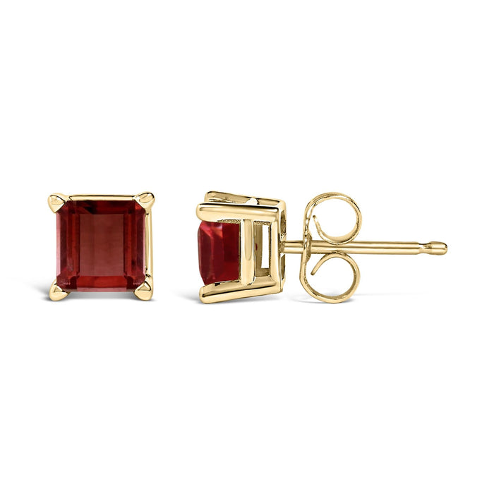5x5mm Princess-Cut Gemstone Solitaire Stud Earrings in 14K Gold, photo 33