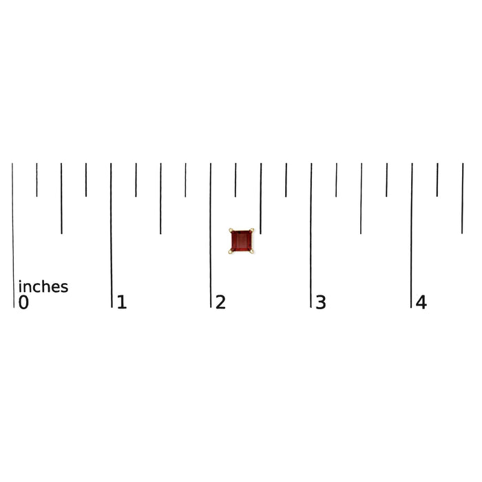 5x5mm Princess-Cut Gemstone Solitaire Stud Earrings in 14K Gold, photo 43