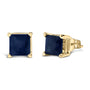 5x5mm Princess-Cut Gemstone Solitaire Stud Earrings in 14K Gold, photo 11
