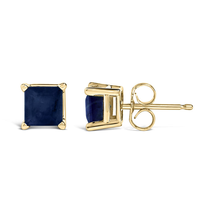 5x5mm Princess-Cut Gemstone Solitaire Stud Earrings in 14K Gold, photo 31