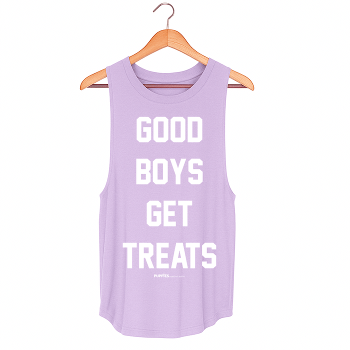 Good Boys Get Treats Women's Tank Top in lilac