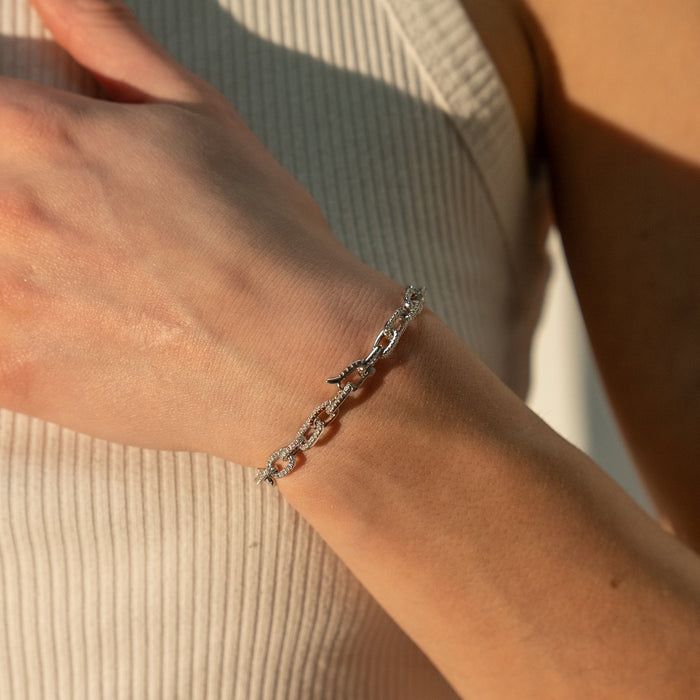 Glam Chain Cubic Zirconia Bracelet, photo 3