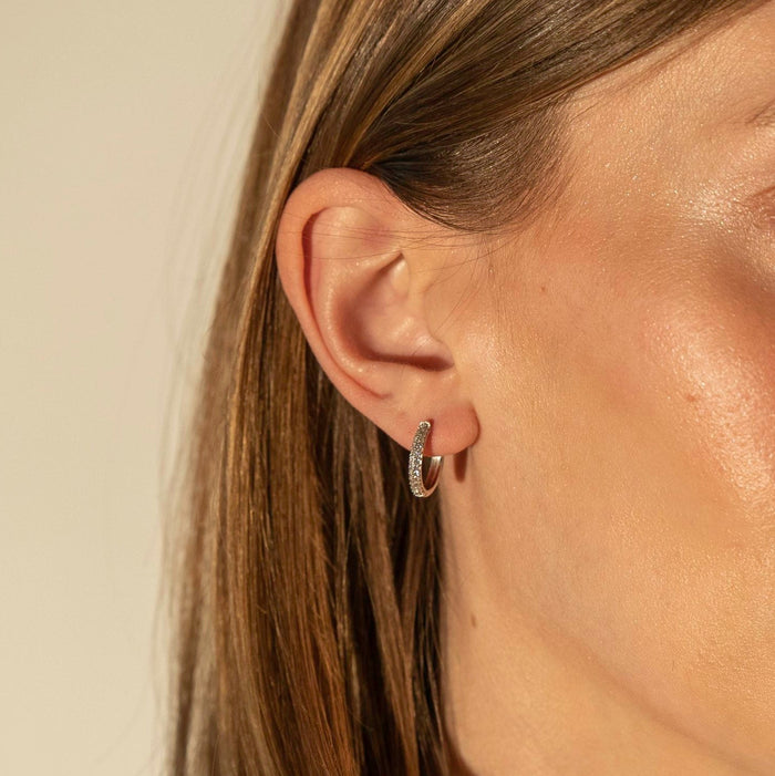 Glam Cubic Zirconia Hoop Earrings, photo 4