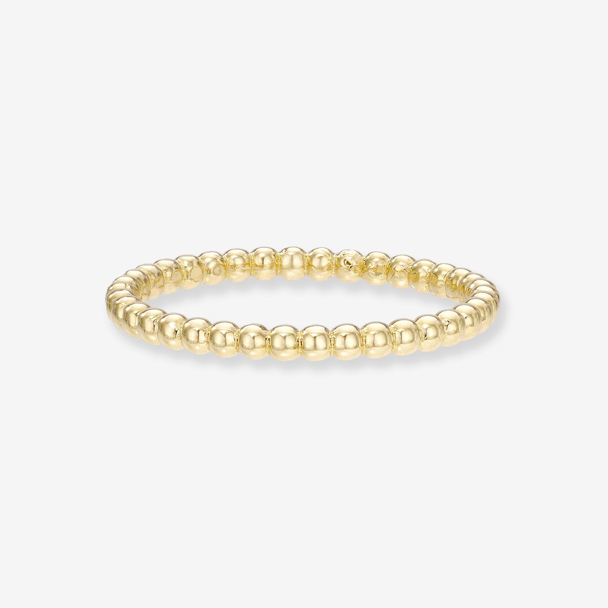 14K Gold Bead Band, photo 1