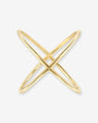 14K Gold Large X Ring, photo 1