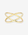14K Gold X Ring, photo 1