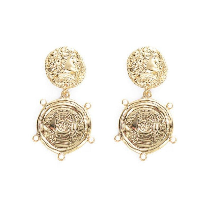 Boho Coin Dangle Earrings, photo 1