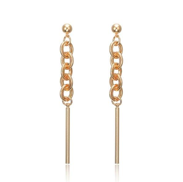 Chain and Bar Drop Dangle Earrings, photo 1
