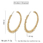 Chunky Gold Nugget Hoop Earrings, photo 3