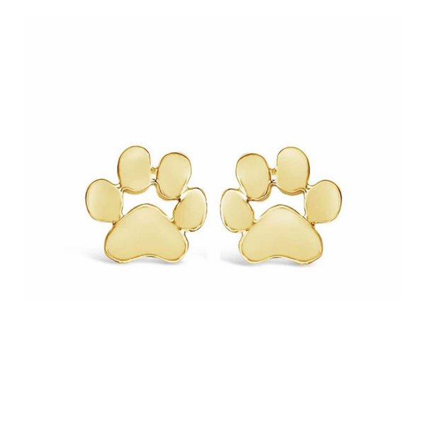 GoldenPaw Paw Print Stud Earrings, photo 1
