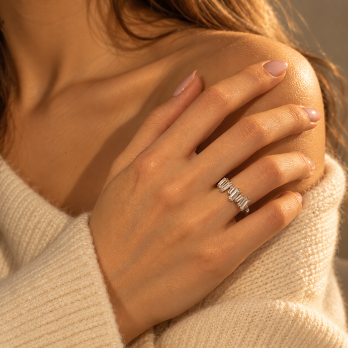 Ice Cubic Zirconia Ring, photo 2