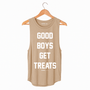 Good Boys Get Treats Women's Tank Top in beige
