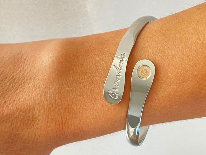 Grandma's Love Is Forever and Always Engraved Cuff, photo 16