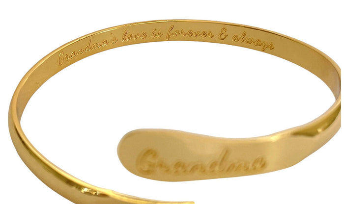 Grandma's Love Is Forever and Always Engraved Cuff, photo 15