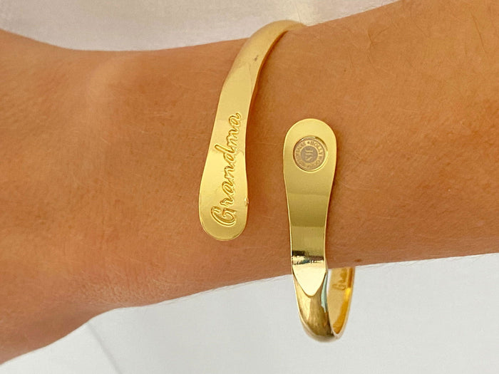 Grandma's Love Is Forever and Always Engraved Cuff, photo 4