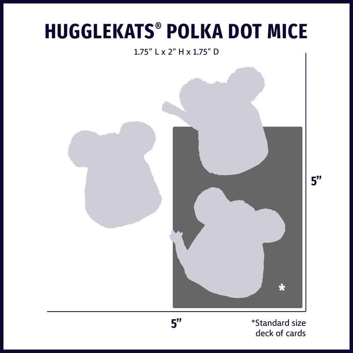 HuggleKats Polka Dot Mice Bucket of Cat Toys, 16 Pack, photo 8