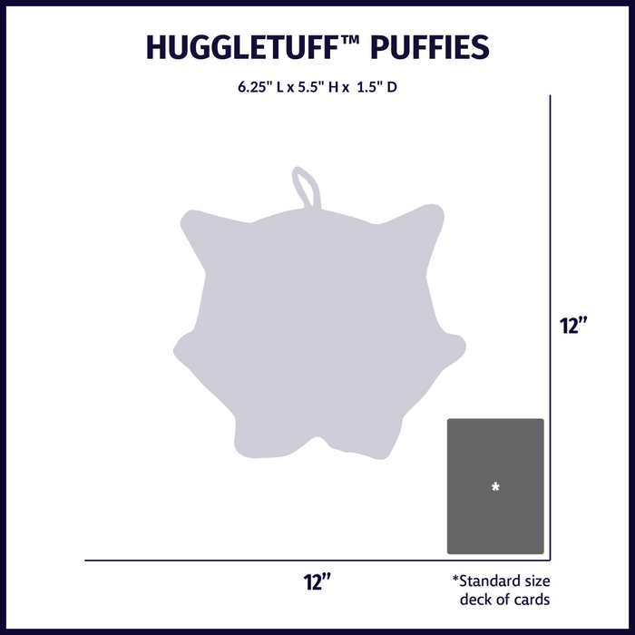 HuggleTuff Puffies Woodland Friends Plush Dog Toys, 3 Pack, photo 10