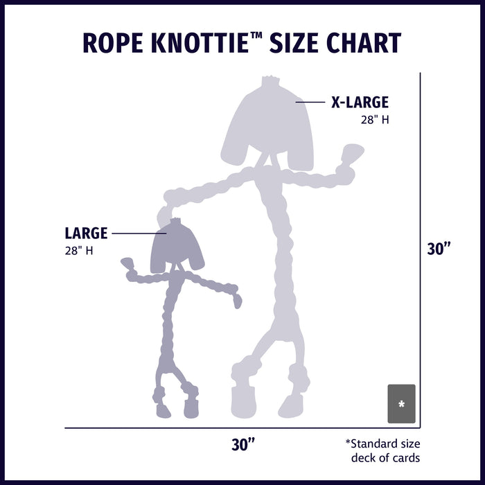 Dilly Duck Rope Knottie, juguete de cuerda natural para perro, tamaño grande, foto 8